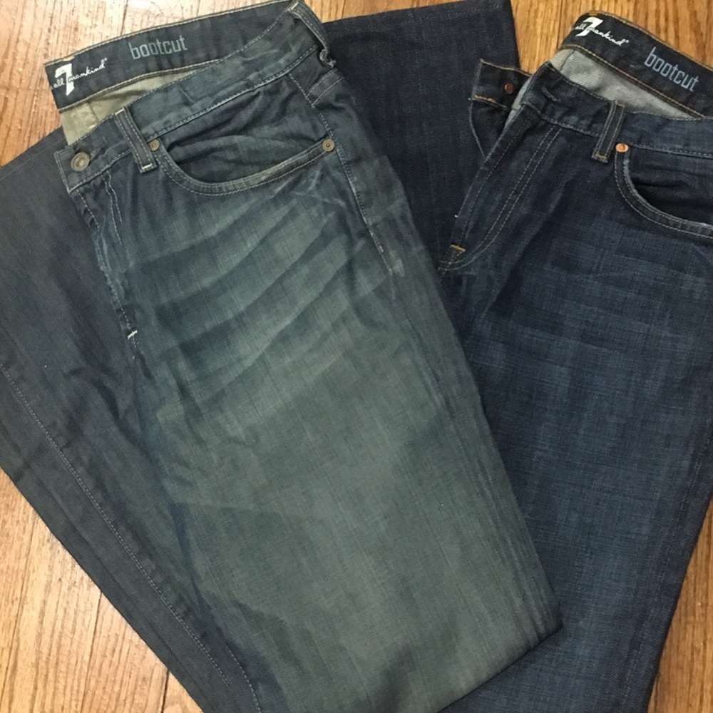 TWO Men’s SEVEN FOR ALL MANKIND Jeans Waist 32